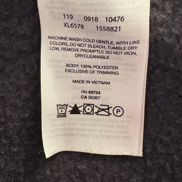 Columbia Sawyer Rapids Large‎ Black Full Zip Fleece Women's Jacket XL6578 - Picture 10 of 10